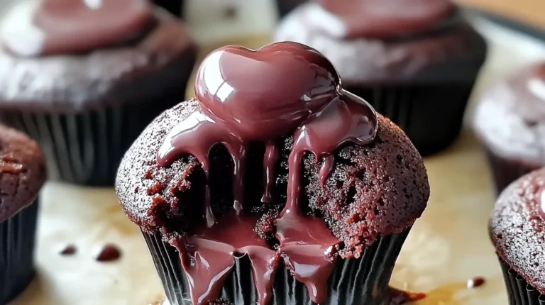 Cupcake Lava al Cioccolato e Lampone