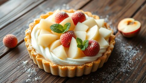 Torta di Frutta Bianca 🎂🍒