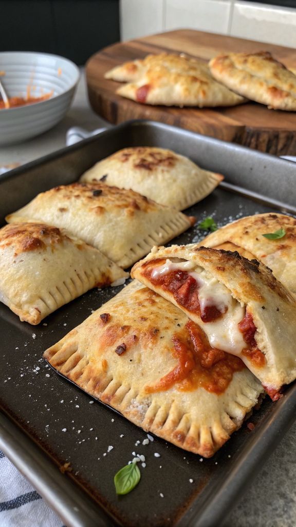 Preparazione passo-passo di Homemade Easy Cheesy Pizza Pockets