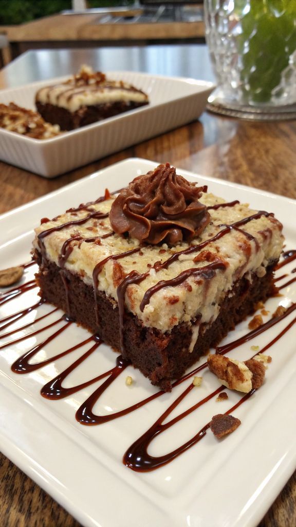 Preparazione passo-passo di German Chocolate Poke Cake