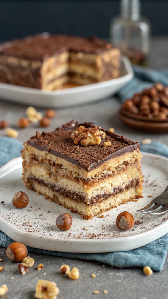 Mattonella paradiso alla nutella splendidamente impiattato