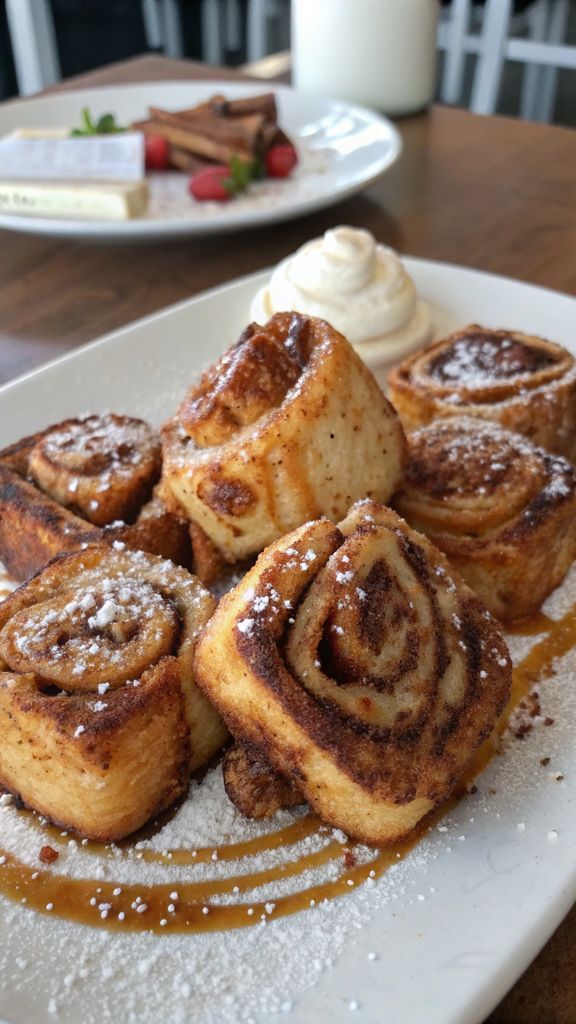 Preparazione passo-passo di Cinnamon Roll French Toast Bites