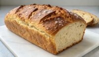 Un delizioso piatto di Pane fatto in casa con 6 ingredienti