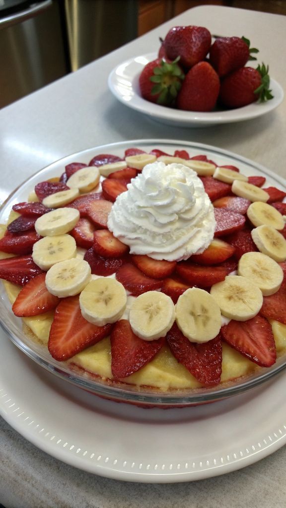 Preparazione passo-passo di Strawberry Banana Pudding Dessert