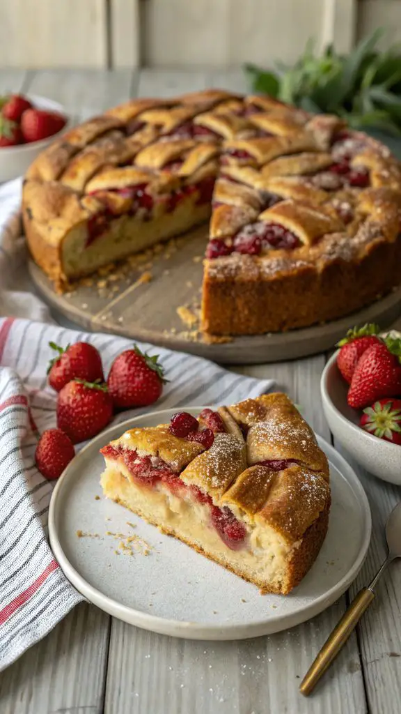 Primo piano di delizioso TORTA RUSTICA ANGELICA