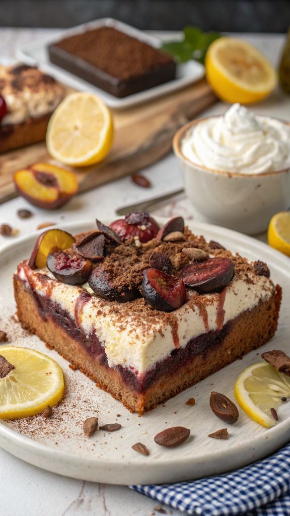 Primo piano di delizioso PLUMCAKE COCCO YOGURT E LIMONE