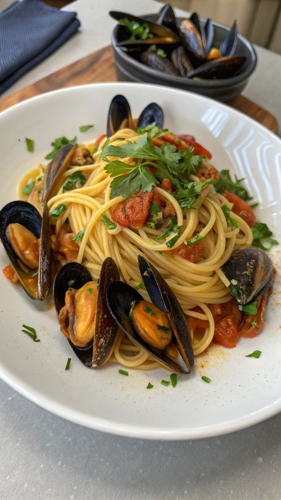 Preparazione passo-passo di Spaghetti con le cozze