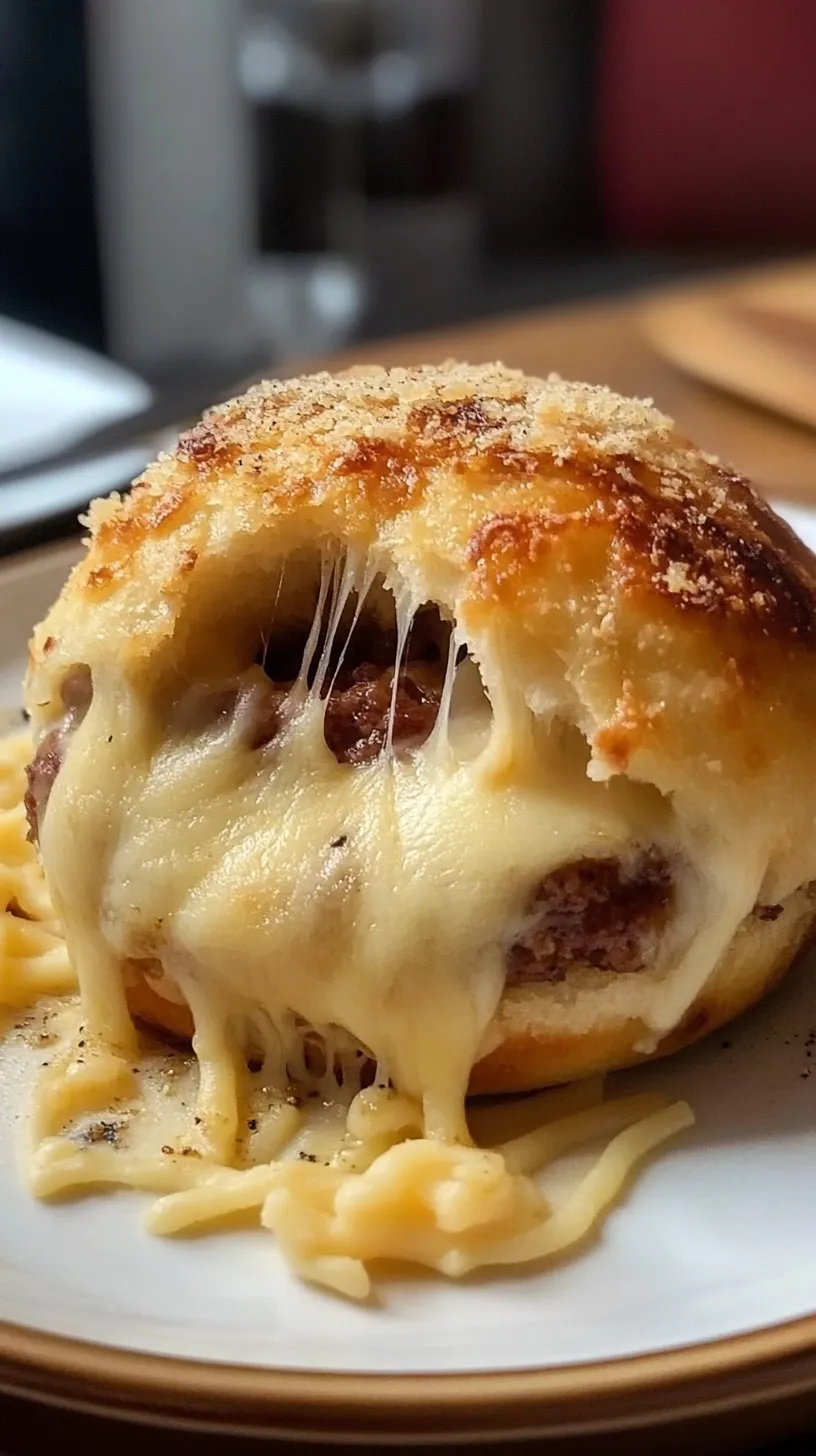 Garlic Parmesan Cheeseburger Bombs