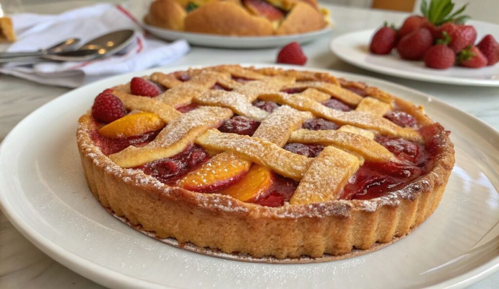Un delizioso piatto di Crostata paradiso