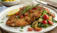 Un delizioso piatto di Cotoletta al forno