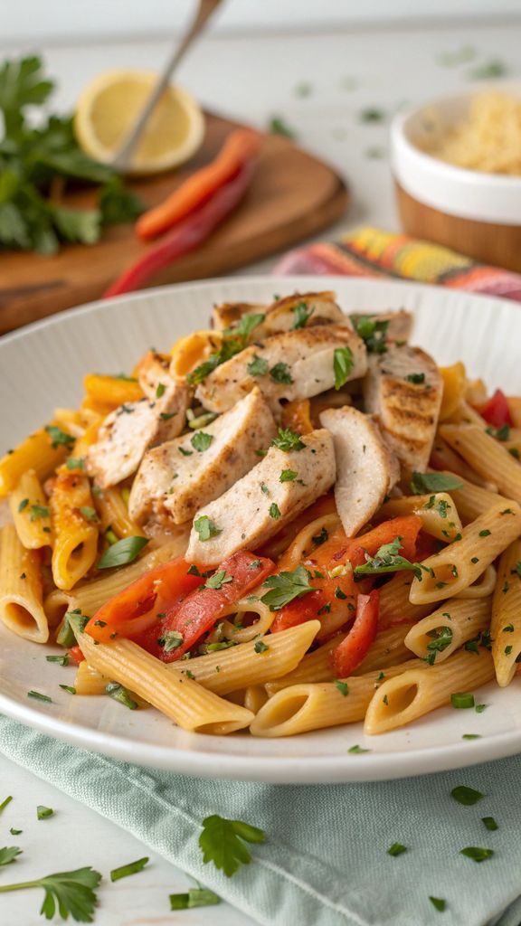 Preparazione passo-passo di BBQ Ranch Chicken Pasta
