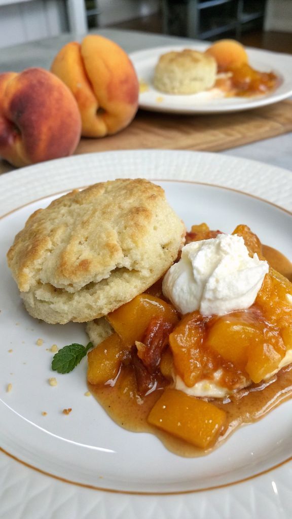 Preparazione passo-passo di Peach Butter Swim Biscuits