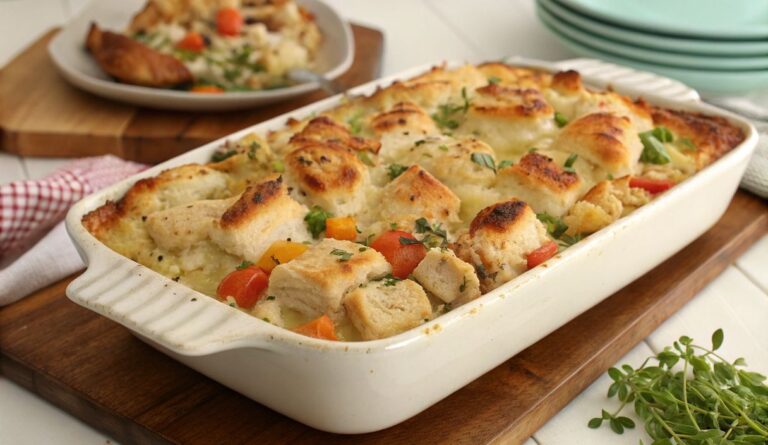 Un delizioso piatto di Chicken Casserole Recipe That's a Real Crowd-Pleaser!