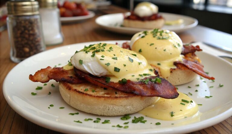 Un delizioso piatto di Cracking Good Easy Eggs Benedict Recipe