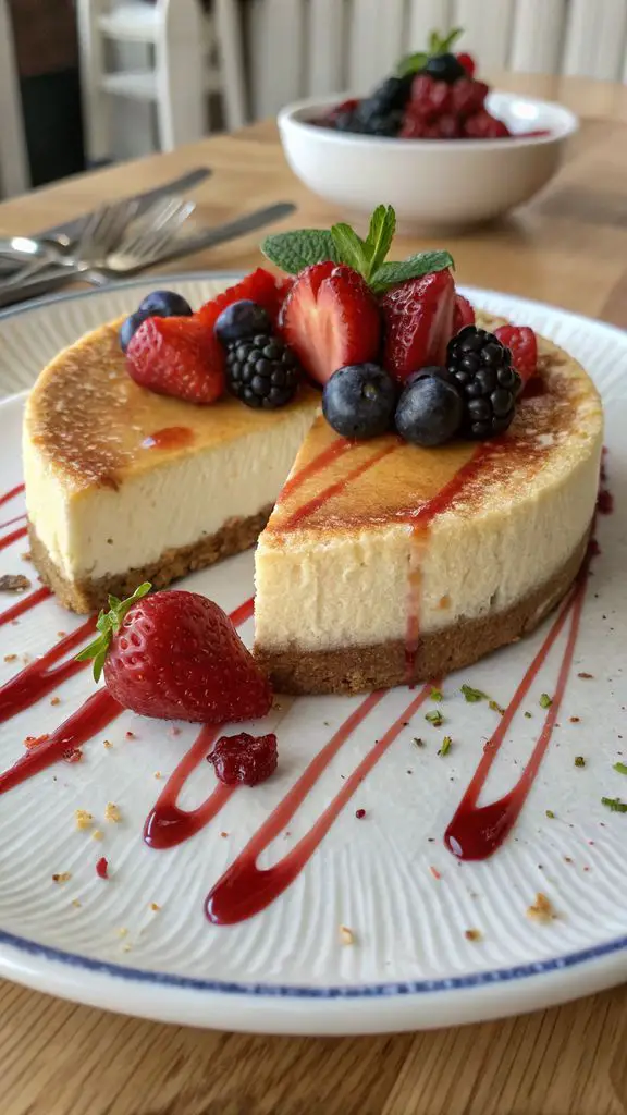 Un delizioso piatto di LA CHEESECAKE PIÙ FRESCA CHE CI SIA!