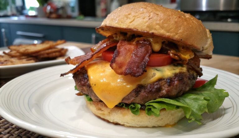 Un delizioso piatto di Juicy Burger Recipe to Die For!