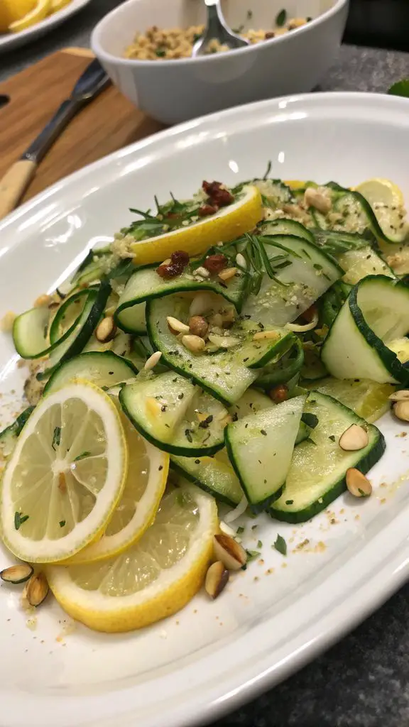 Preparazione passo-passo di Insalata di Zucchine al Limone: un'esplosione di freschezza!