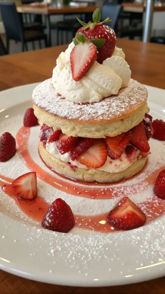 Un delizioso piatto di Perfezione di Bignè alla Crema di Fragole Dolci!