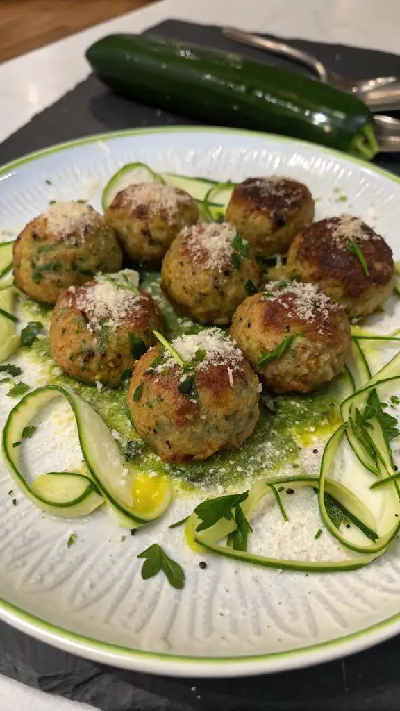 Un delizioso piatto di Polpette di Zucchine