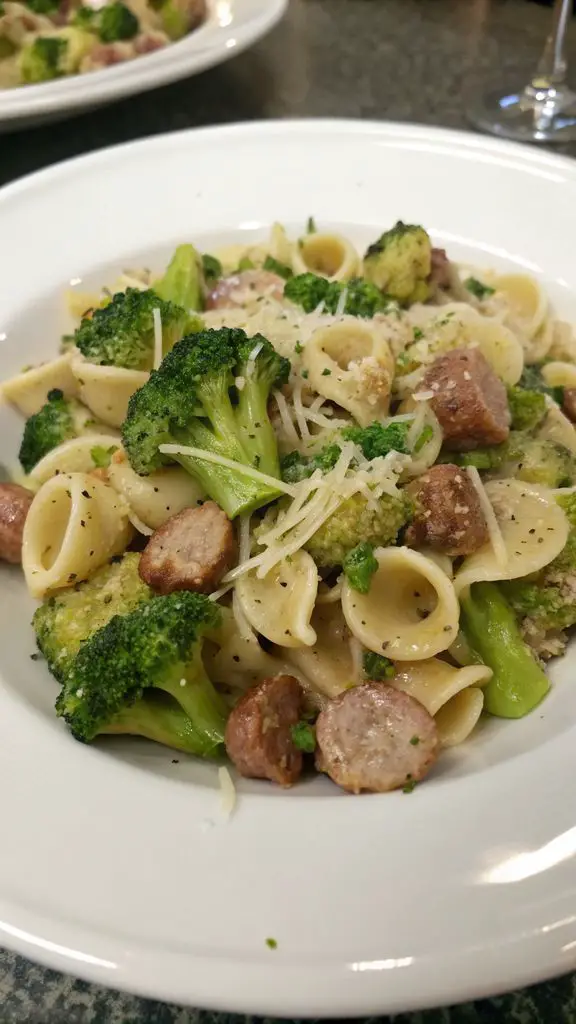 Preparazione passo-passo di Orecchiette con Broccoli e Salsiccia