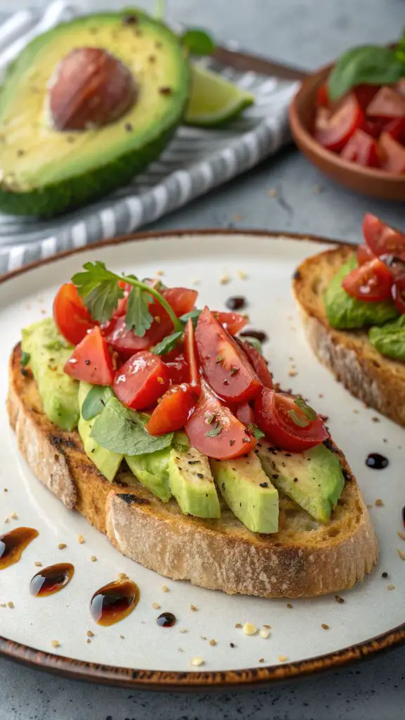 Preparazione passo-passo di Bruschetta di avocado e pomodoro