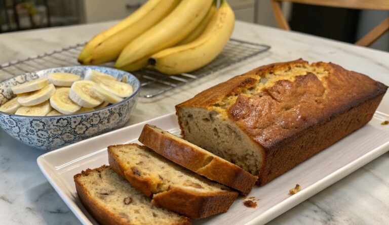 Un delizioso piatto di Moist Banana Bread Recipe to Die For!