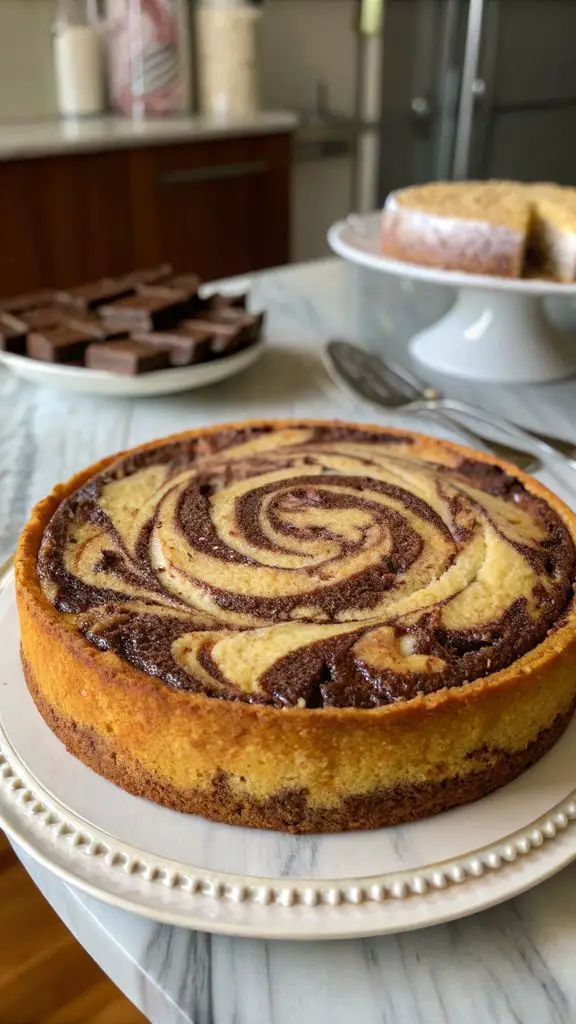 Preparazione passo-passo di Torta marmorizzata perfetta: delizia vorticosa facile