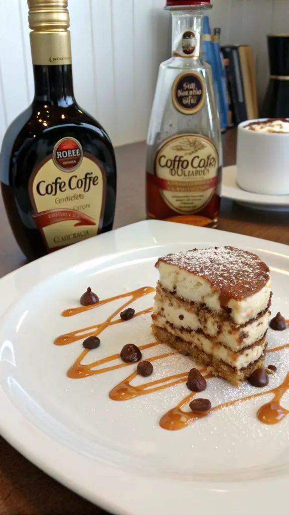 Un delizioso piatto di **Crema di Caffè in Bottiglia**