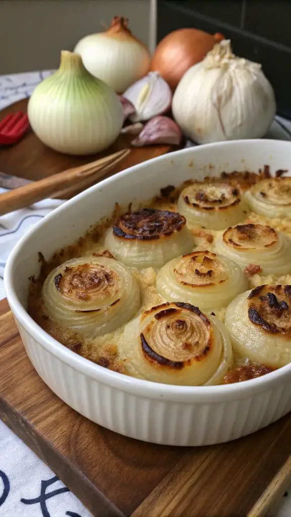 Preparazione passo-passo di CIPOLLE GRATINATE AL FORNO