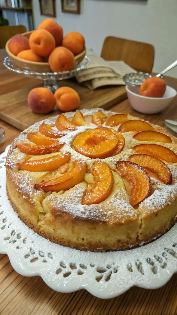 Un delizioso piatto di TORTA ALLE ALBICOCCHE