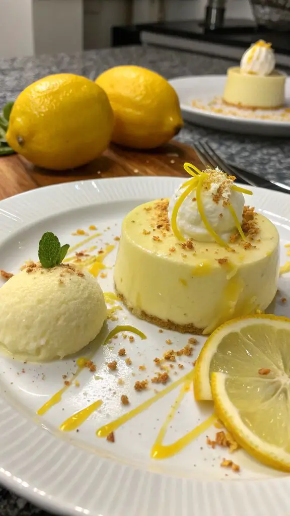 Un delizioso piatto di MOUSSE AL LIMONE