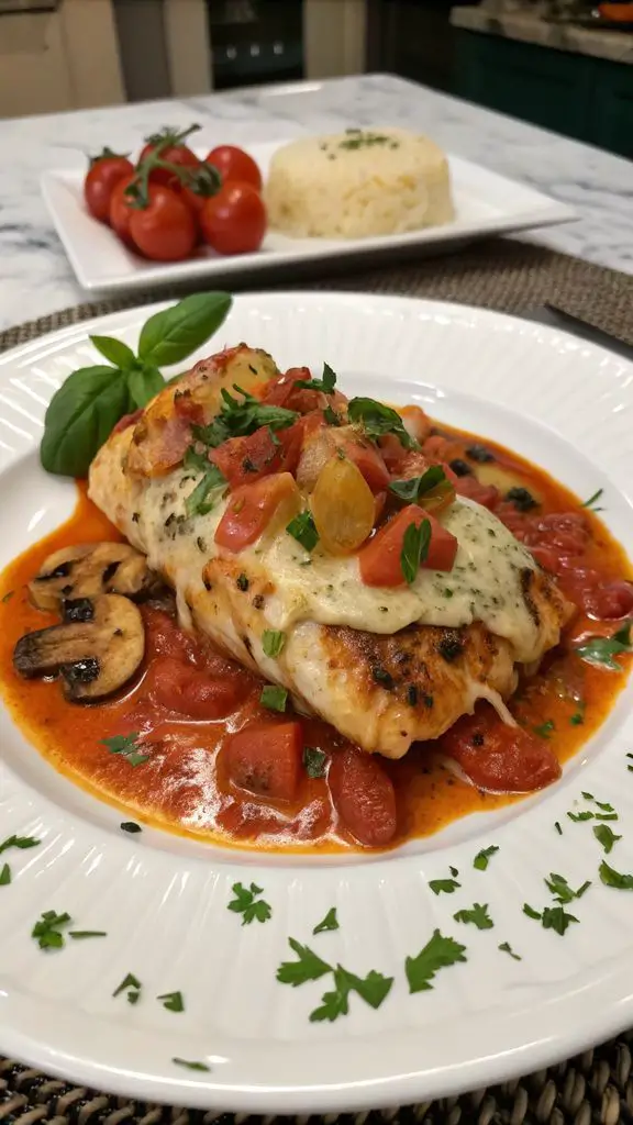 Un delizioso piatto di Delizie di Pollo Scalloped!
