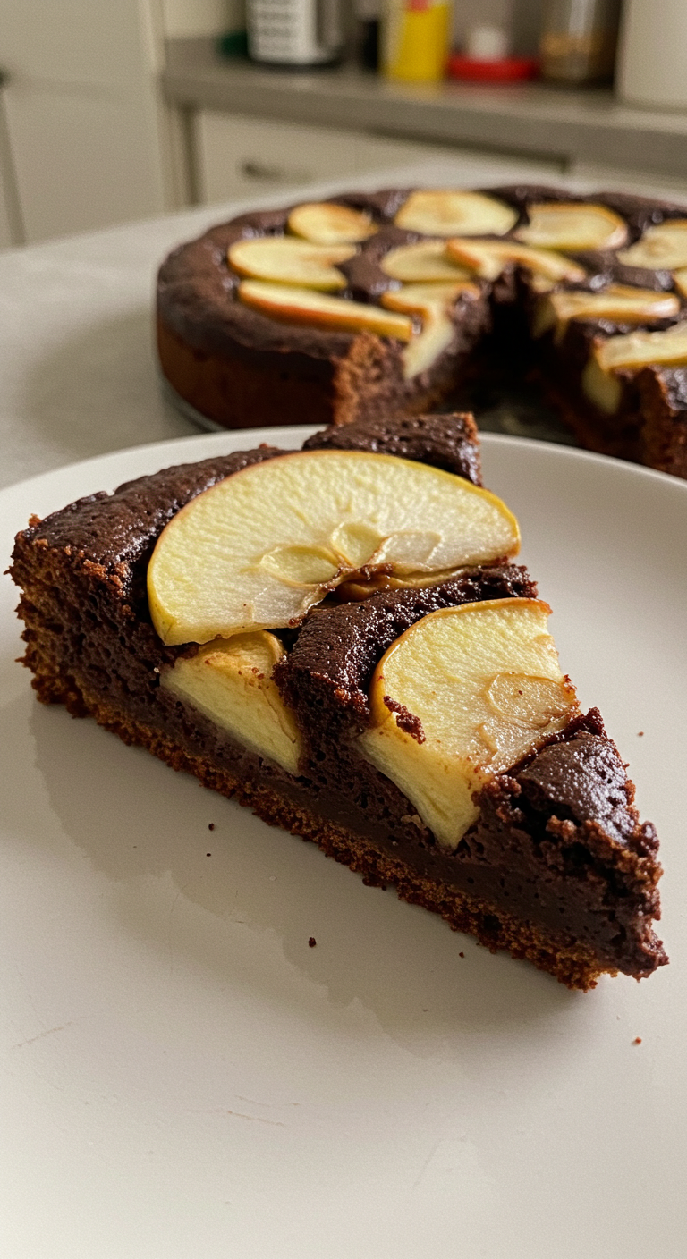 torta di mele e cioccolato fondente