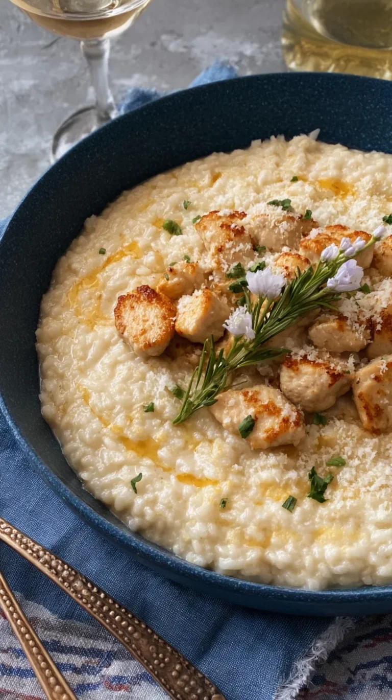 Riso Cremoso al Pollo e Parmigiano