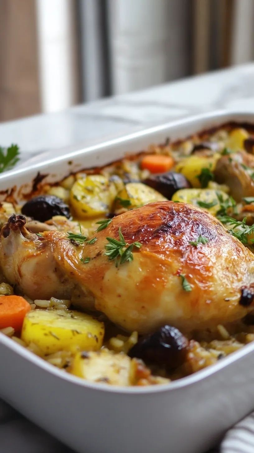 Pollo Tenero al Forno con Riso
