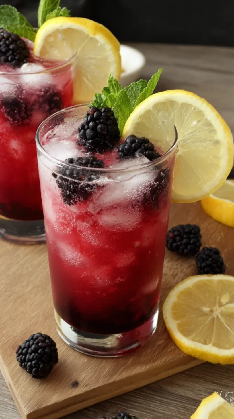 Refrigerante Blackberry Lemon Cooler