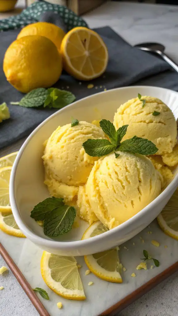 Un delizioso piatto di Gelato furbo al limone: la ricetta veloce per prepararlo morbido e profumato