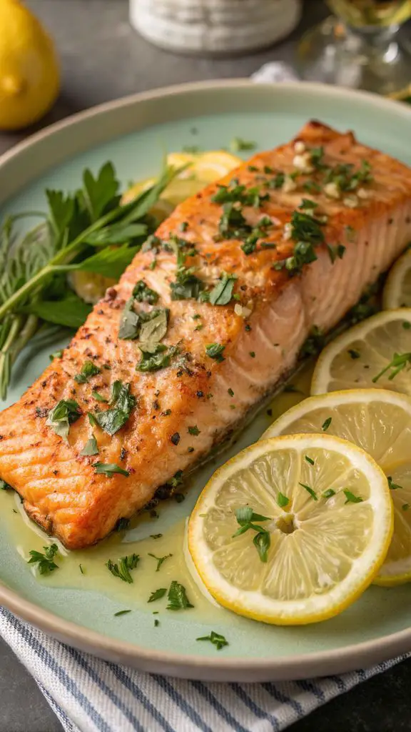 Preparazione passo-passo di LEMON GARLIC BUTTER SALMON FILLETS