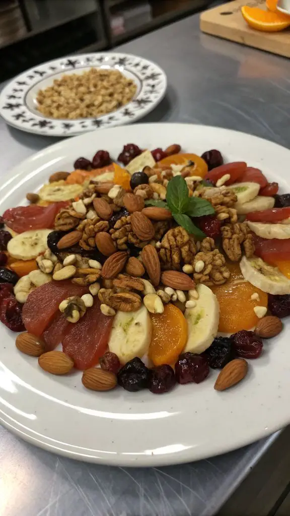 Preparazione passo-passo di Facili grappoli di frutta secca e noci