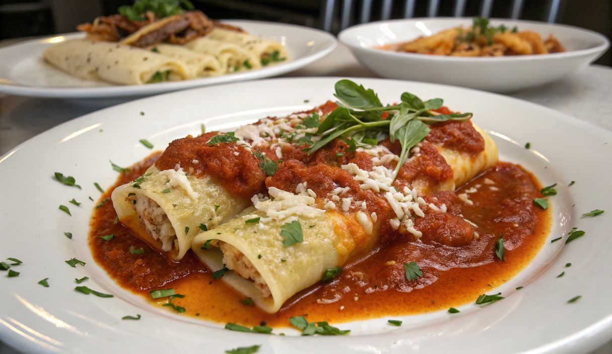 Un delizioso piatto di Delicious Manicotti Recipe You'll Drool Over!