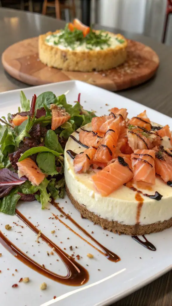 Preparazione passo-passo di CHEESECAKE SALATA AL SALMONE