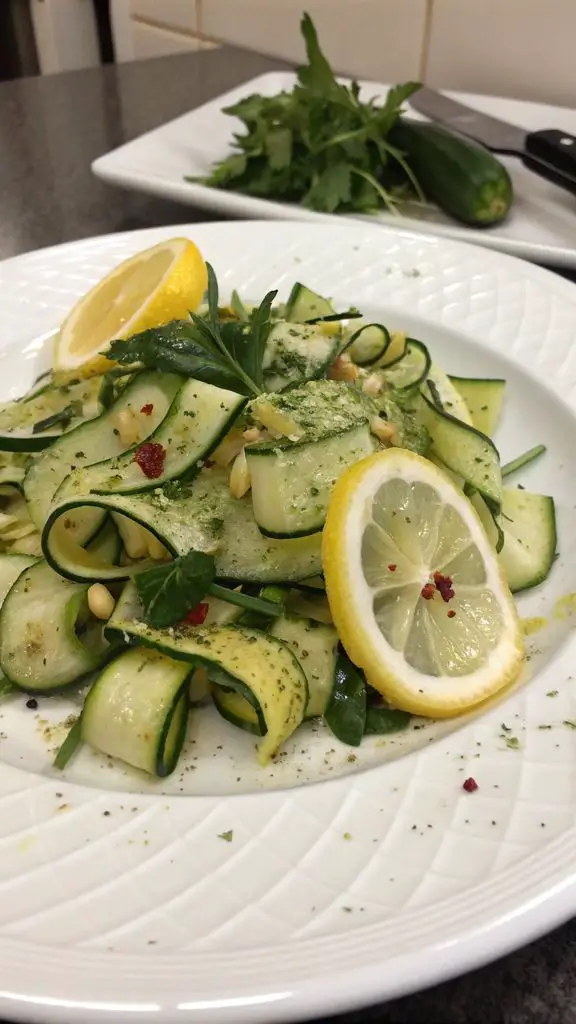 Un delizioso piatto di Insalata di Zucchine al Limone: un'esplosione di freschezza!