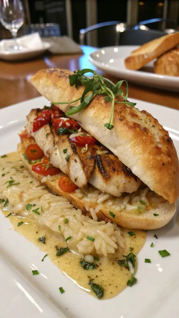 Un delizioso piatto di Ricetta Ciabatte di Riso al Pollo Appiccicoso da Morire!
