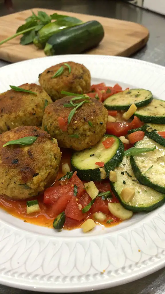 Un delizioso piatto di Polpette di ceci e zucchine: la ricetta dei bocconcini semplici e saporiti