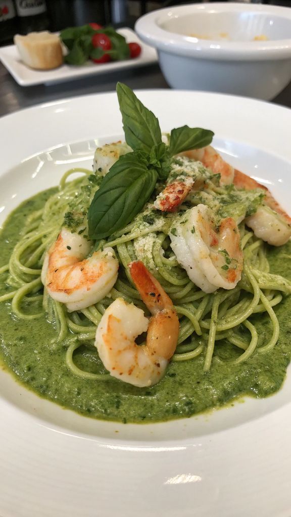 Gamberi al Pesto