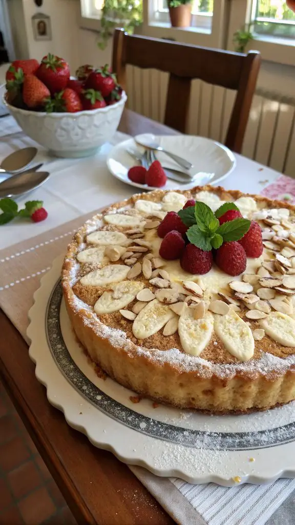 Un delizioso piatto di TORTA DELLA NONNA SENZA COTTURA
