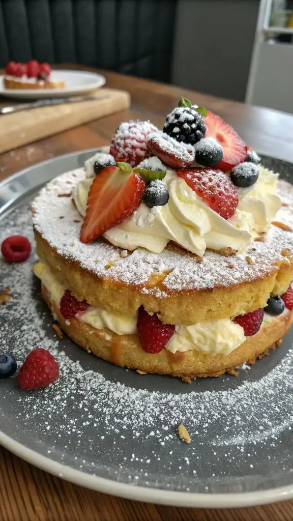 Un delizioso piatto di Torta allo yogurt tradizionale francese