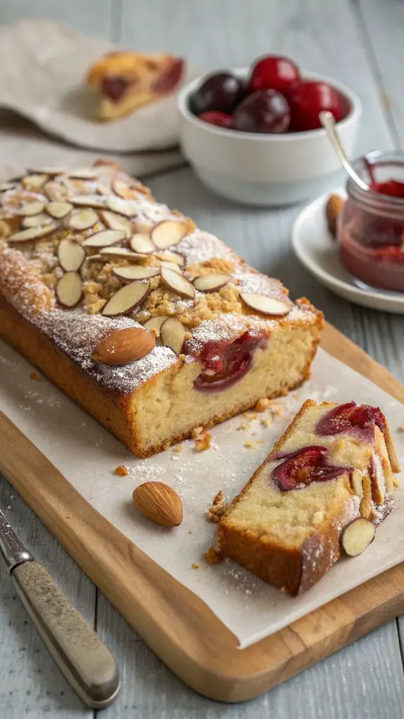 Un delizioso piatto di Ricetta del plumcake alle mandorle.