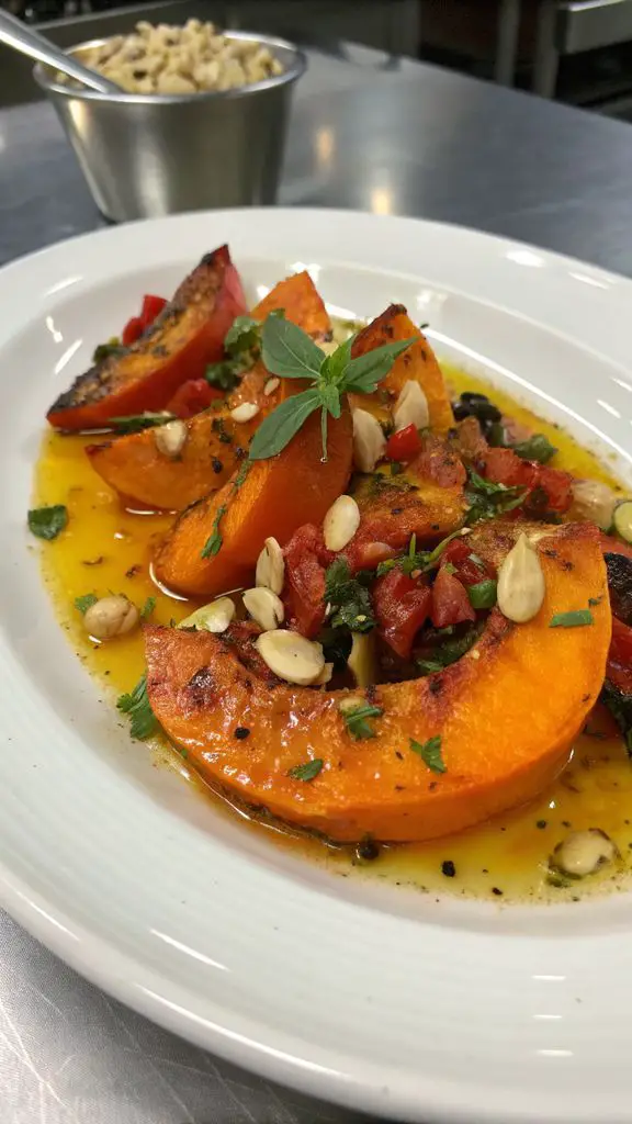 Un delizioso piatto di Zucca marinata