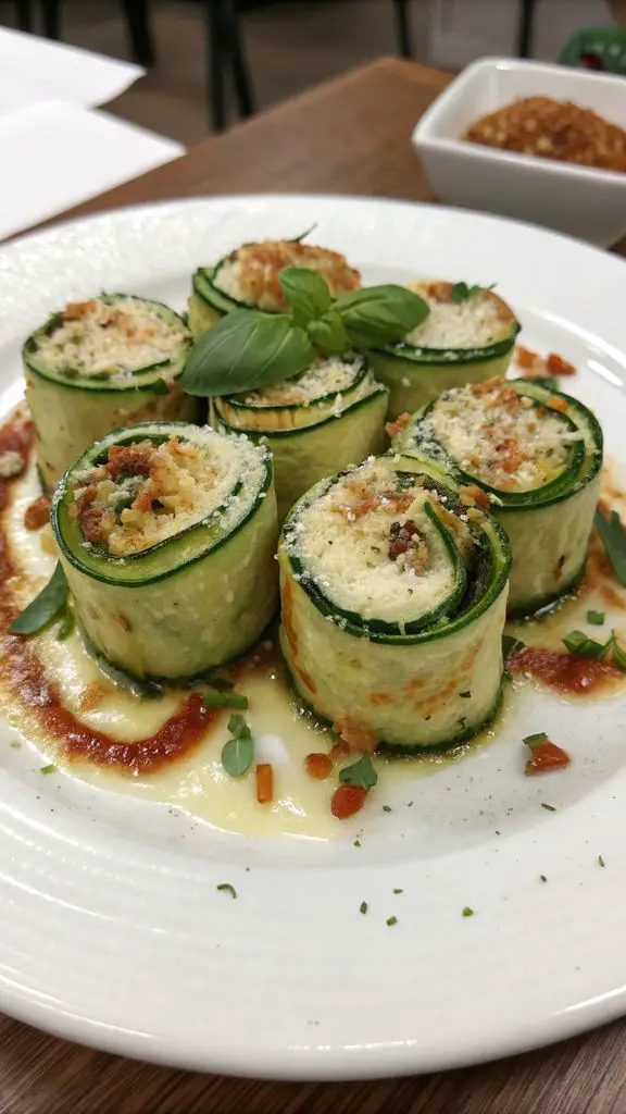 Preparazione passo-passo di ROTOLINI DI ZUCCHINE GRATINATI